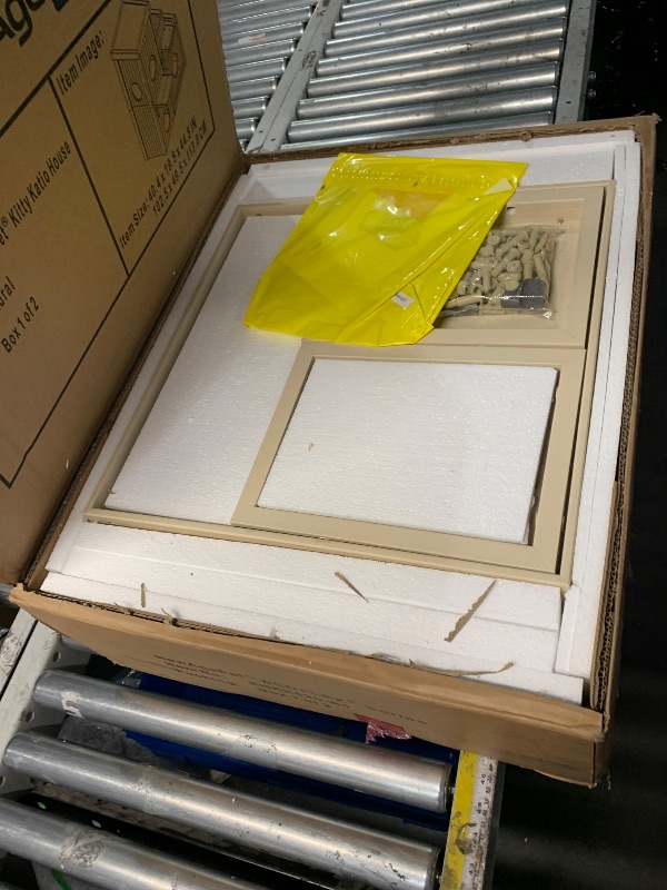 Photo 1 of ******PARTIAL SET (BOX 1 OF 2) - PRICE ADJUSTED***
New Age Pet ECOFLEX Kitty Katio Cat House with 4 Cubes, 2 Shelf Indoor/Outdoor Tower with Hidden Litter Area, Moisture Resistant, Pairs with Kitty Katio Pen