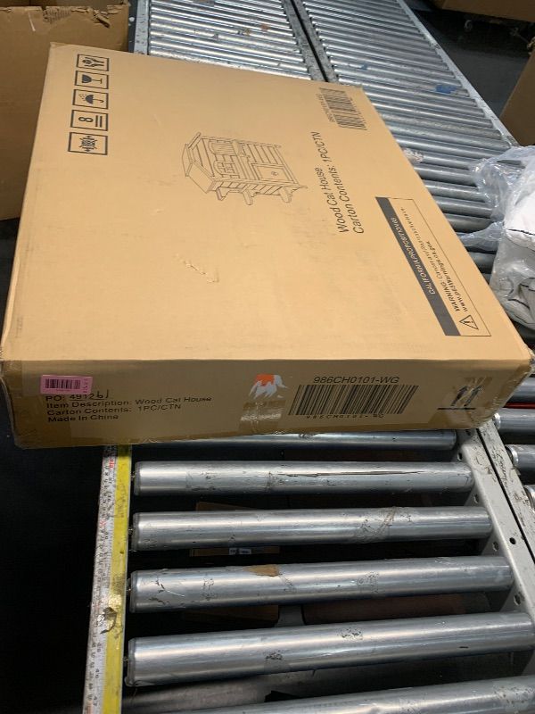 Photo 1 of ***FACTORY SEALED***
Outdoor Cat House with 2-Levels, Waterproof Roof, Escape Doors and Ledge Seating
