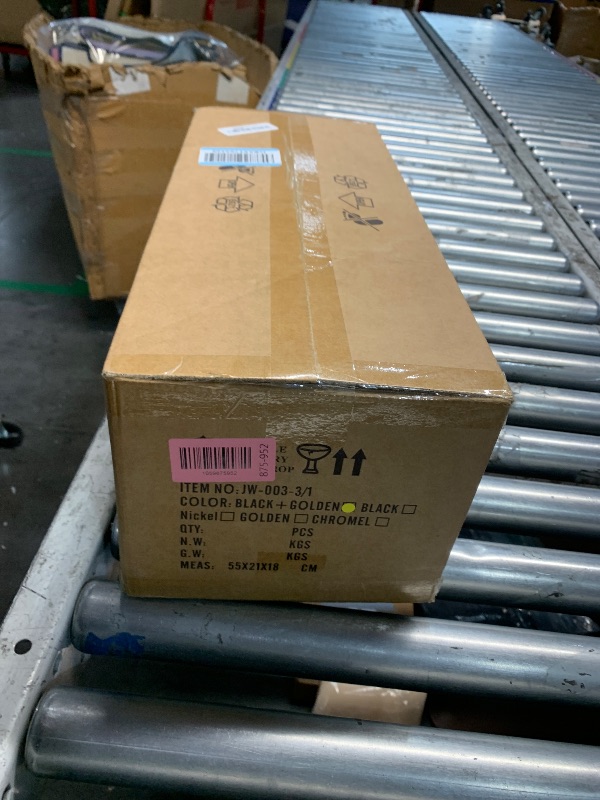 Photo 1 of ***FACTORY SEALED***
FDPBY Modern Bathroom Vanity Light 3-Lights Black Gold Crystal Wall Lamp Bathroom Modern Crystal Vanity Lighting