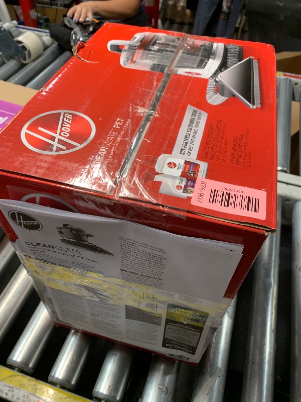 Photo 1 of *****Dirty/Used******Hoover CleanSlate Plus Portable Carpet + Upholstery Spot Cleaner Machine, Powerful Suction with Versatile Tools, Pet Stain Remover, Car and Auto Detailer, Pair with Hoover Carpet Cleaner Solution