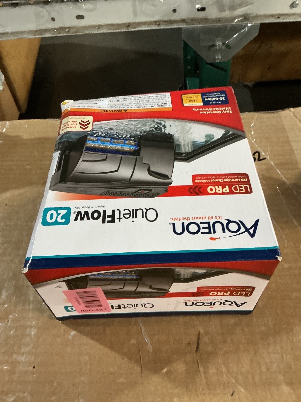 Photo 1 of ***Missing Lid*** Aqueon QuietFlow 20 LED PRO Aquarium Fish Tank Power Filter For Up To 30 Gallon Aquariums