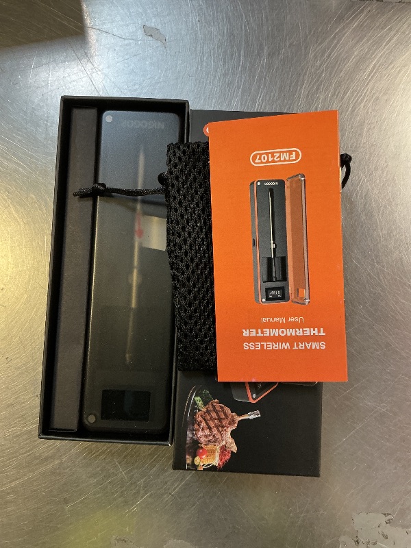 Photo 1 of Smart Wireless Meat Thermometer with Thinnest Probe, Magnetic Bluetooth Food Thermometer, Remote Tracking and Real-Time Readings from Apps, for iOS and Android, for BBQ, Grill, Smoker