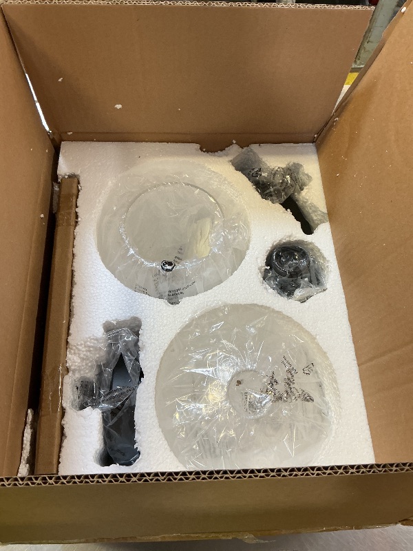 Photo 1 of EDISHINE Modern Pendant Lights Kitchen Island 2 Pack, Hanging Light Fixture with Clear Glass Globe Shade, Hardwired Matte Black Adjustable Metal Rod for Bathroom, Dining Room, Bedroom