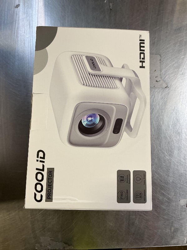 Photo 1 of [Auto Focus & 2026 Upgraded] Mini Projector 1080P FHD Support 4K Portable Projector with WiFi6 and Bluetooth5.4 Built-in App 180° Adjustable Auto Keystone, Compatible with HDMI/Laptop/USB, White