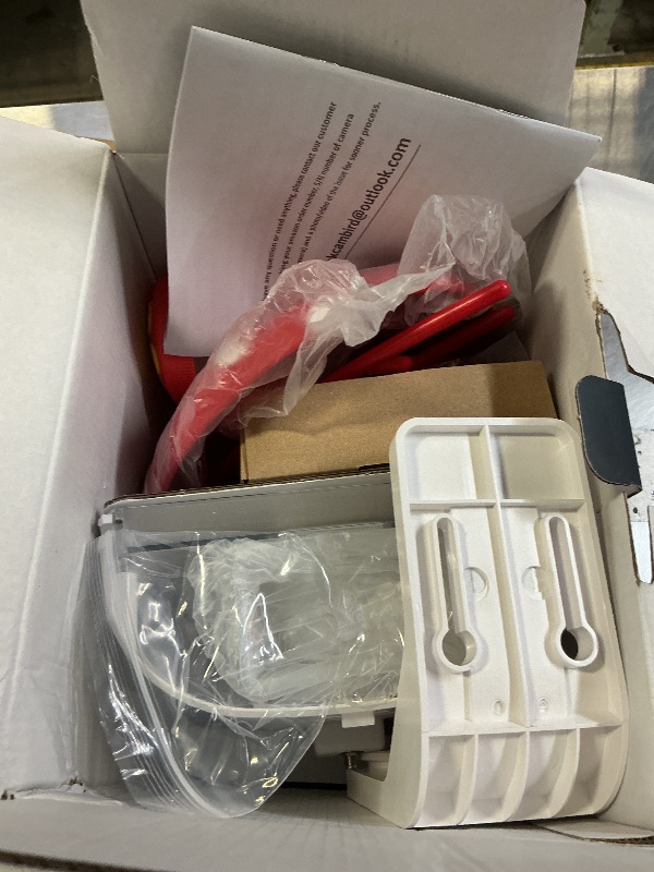 Photo 1 of PeckCam Smart Bird Feeder with Camera 2K Live Real-Time Alert AI Identify with 32G Card DIY Attachments Camera Bird Feeder Solar Powered Wireless Outdoor Birdwatching Gift for Birds Lover, Red