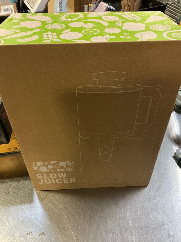 Photo 1 of Cold Press Juicer Machines with 6.5" Large Feed Chute, Juicer for Whole Vegetables & Fruits, High Juice Yield (Black)