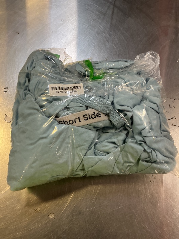 Photo 1 of Bambaw 100% Viscose Derived from Bamboo Fitted Sheet, 16’’ Pocket King Bed Fitted Sheet Only, Cooling Fitted Sheets King Size, Breathable & Soft King Size Fitted Sheet with Corner Straps (Dream Blue)