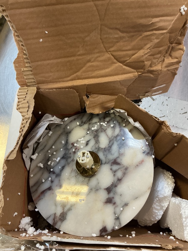 Photo 1 of Alabaster Wall Sconces, 7.8 Inch Nordic Style Natural Stone Wall Lamp Round Marble Sconces Wall Lighting with Globe Glass Shade, Hardwired Indoor Wall Lights for Living Room Bedroom Hallway Stairs