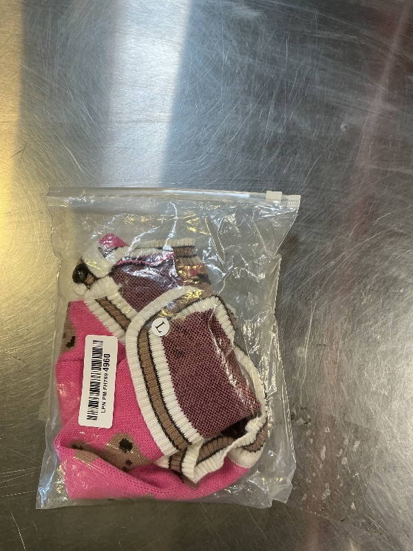 Photo 1 of Dog Sweater Valentines Dog Clothes for Small Dogs Bear Dogs Cardigan Sweater Valentines Day Puppy Sweaters Soft Cat Sweaters Ropa para Perros Girl Puppy Clothes Doggy Outfit Apparel Coat (Pink,M)