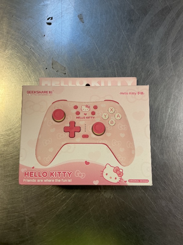 Photo 1 of Kuitmor Pink Switch Controller,Hello Kitty Hall Effect Controllers Wireless for Switch 2/1/OLED/Lite,PC,Android,iOS | Bluetooth + Wired,1000mAh Battery,6-Axis Gyro,Dual Vibration,RGB Breathing Light