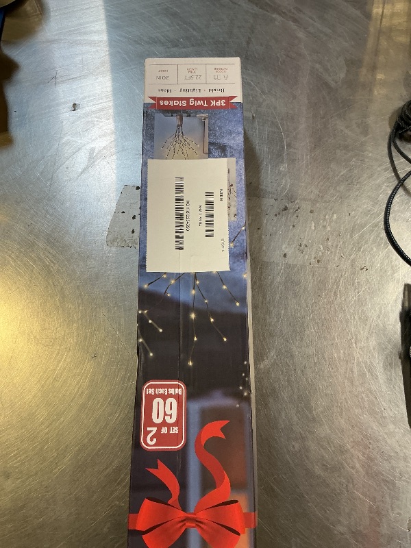 Photo 1 of EAMBRITE 6PK Lighted Branches Brown Twig Stake with 120LED Warm White Lights, 30" Pathway Light for Outdoor and Indoor Use(Vase Excluded)