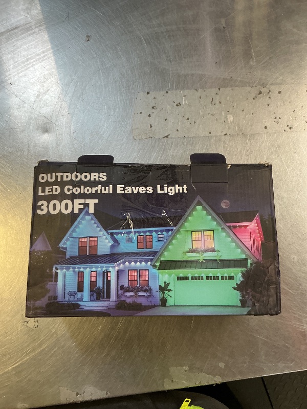 Photo 1 of CETELUMA 300FT Permanent Outdoor RGB Lights, IP67 Waterproof Smart Eave Lighting, with App/Remote Control Eaves Light, DIY LED Scenes Modes for House Roof Decor,Christmas,Party