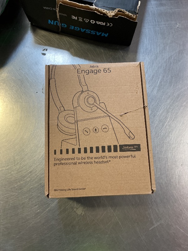 Photo 1 of Jabra Engage 65 SE (Second Edition) Wireless Headset, Dual-Ear – Telephone Headset with Industry-Leading Wireless Performance, Advanced Noise-Cancelling Microphone, All Day Battery Life - Black