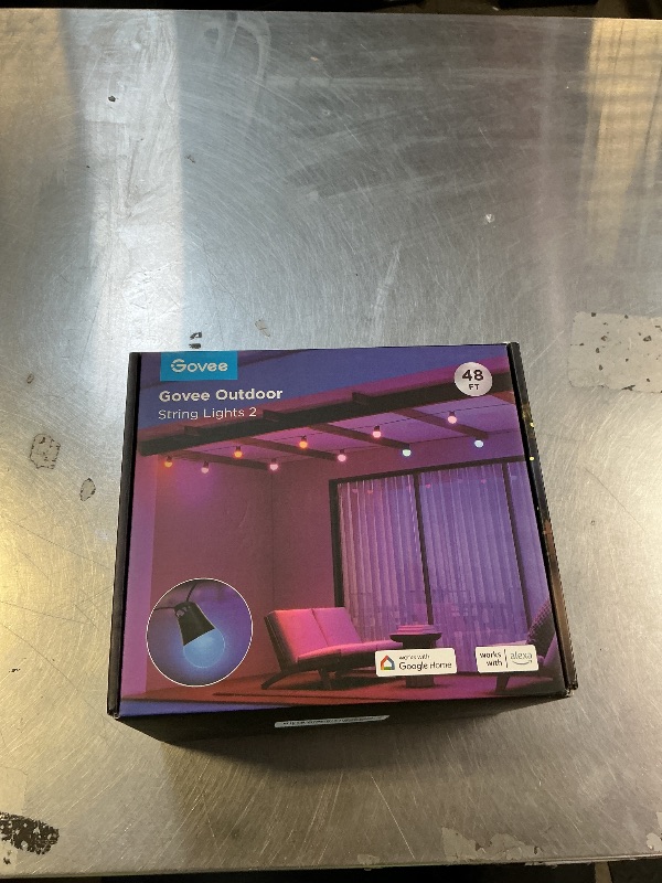 Photo 1 of Govee Smart Outdoor String Lights 48ft
