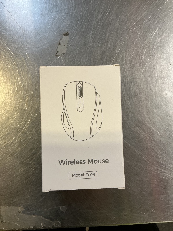 Photo 1 of HOTWEEMS Wireless Mouse, D-09 Computer Mouse USB Cordless Mice for Laptop, Ergo Grips, Lightspeed 5-Level 2400 DPI, 16 Months Battery, Portable for PC Mac Chromebook (Sapphire Blue, 1 Pack)