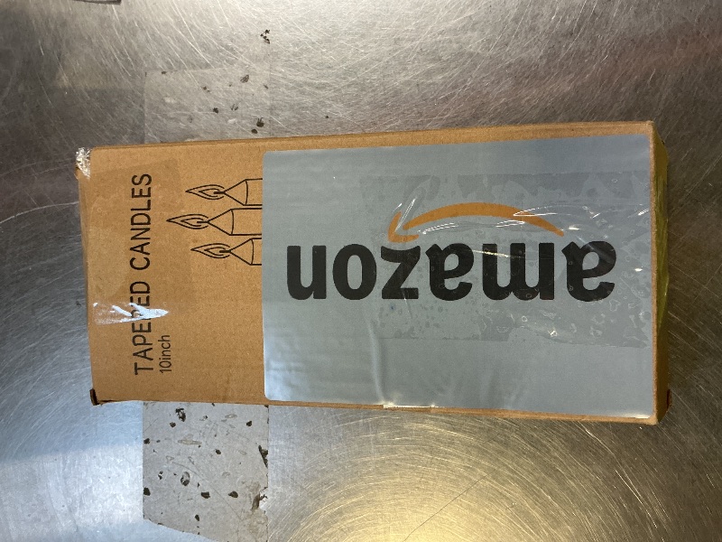 Photo 1 of 12 Pack Ivory Taper Candles 10 inch - Taper Candles Dripless, Smokeless, Unscented - 8 Hours Long Burning - Hand Poured Tall Candlesticks - Perfect for Home Decor, Weddings, and Special Occasions