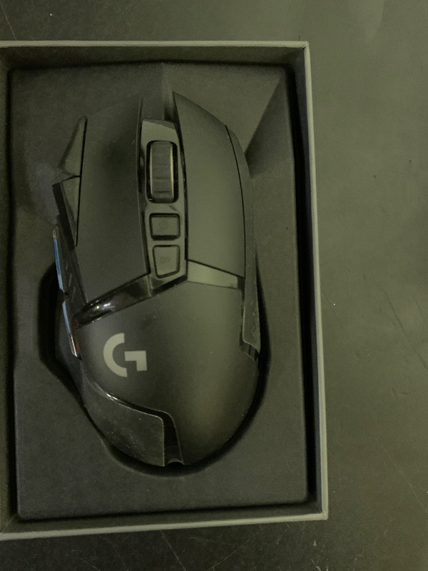 Photo 1 of Logitech G502 Lightspeed Wireless Gaming Mouse with Hero 25K Sensor, PowerPlay Compatible, Tunable Weights and Lightsync RGB - Black