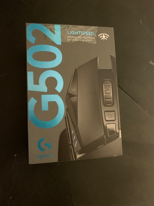 Photo 1 of Logitech G502 Lightspeed Wireless Gaming Mouse with Hero 25K Sensor, PowerPlay Compatible, Tunable Weights and Lightsync RGB - Black