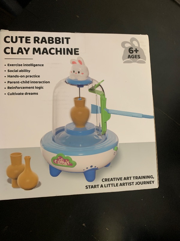 Photo 1 of [10 Molds] Pottery Wheel for Kids, DIY Complete Pottery Painting Kit Arts and Crafts for Kids Ages 8-12, [4 Pack Air Dry Clay] Art Supplies Toys for Girls Boy Birthday Gift for 6 7 8 9 10 11 12+