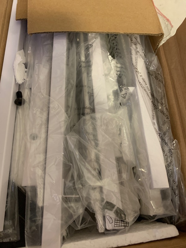 Photo 1 of **INCOMPLETE** Furnulem 5 Drawers Dresser with Charging Station, Tall Night Stand with Open Shelf, Storage Tower with PVC & Fabric Drawer, Bedside Table for Bedroom, Closet, Entryway, 3 Ways to Use, White