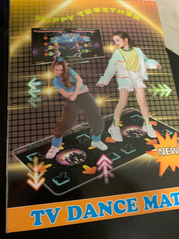 Photo 1 of Damcoola TV Dance Mat Games - Wireless Music Electronic Dance Mat Fun Dance Fitness Games for Kids, Christmas and Boys and Girls Birthday Gift Ideas, Silver Gray