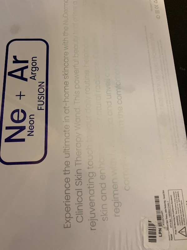 Photo 1 of Pure Daily Care NuDerma Clinical Portable Skin Therapy Wand, Machine with 6 Fusion Neon + Argon Wands – Anti Aging - Clarifying - Skin Tightening & Radiance - Wrinkle Reducing