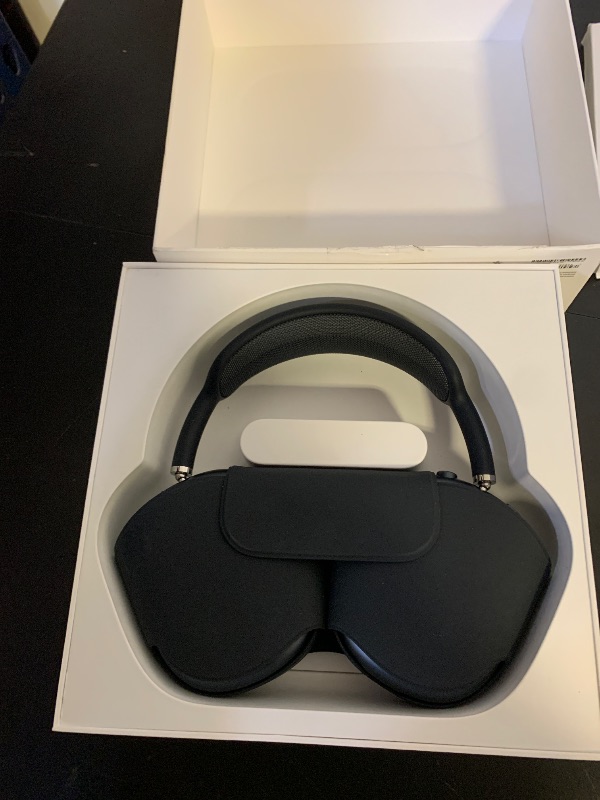 Photo 1 of Apple AirPods Max Wireless Over-Ear Headphones, Pro-Level Active Noise Cancellation, Transparency Mode, Personalized Spatial Audio, USB-C Charging, Bluetooth Headphones for iPhone - Midnight
