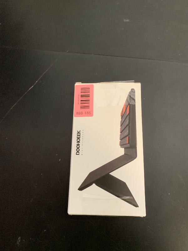 Photo 1 of Doohoeek Universal Bluetooth Keyboard for Samsung Galaxy Z Fold, iPad mini 7 2024 & Phones, Dual Bluetooth Mini Keyboard with Any-Angle Kickstand & Leather Cover for Android, Windows and iOS