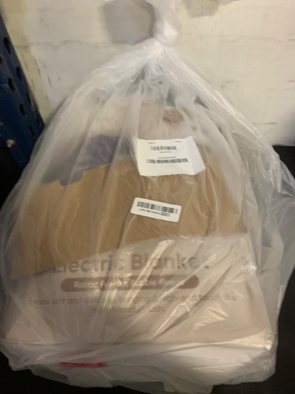 Photo 1 of Heated Blanket Throw, Fast Heating Blanket Throw with 1/2/4/6/9/12 Hours Auto-Off 8 Heat Level, 62'' * 84'' Cozy Faux Rabbit Fur Bubble Blanket, Soft Fluffy Warm Blanket(Dark Grey)