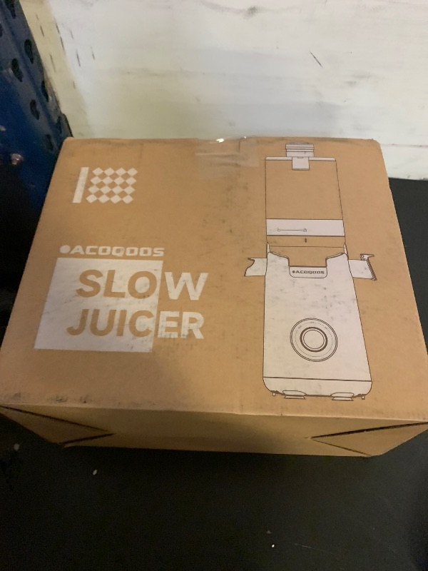 Photo 1 of ACOQOOS Juicer Machines, 5.3" Wide Chute for Whole Fruit and Vegetable,1.8L Auto-Feed Time-Saver, Slow Masticating High Yield, Easy to Clean Cold Press Juicer with 2 Cups