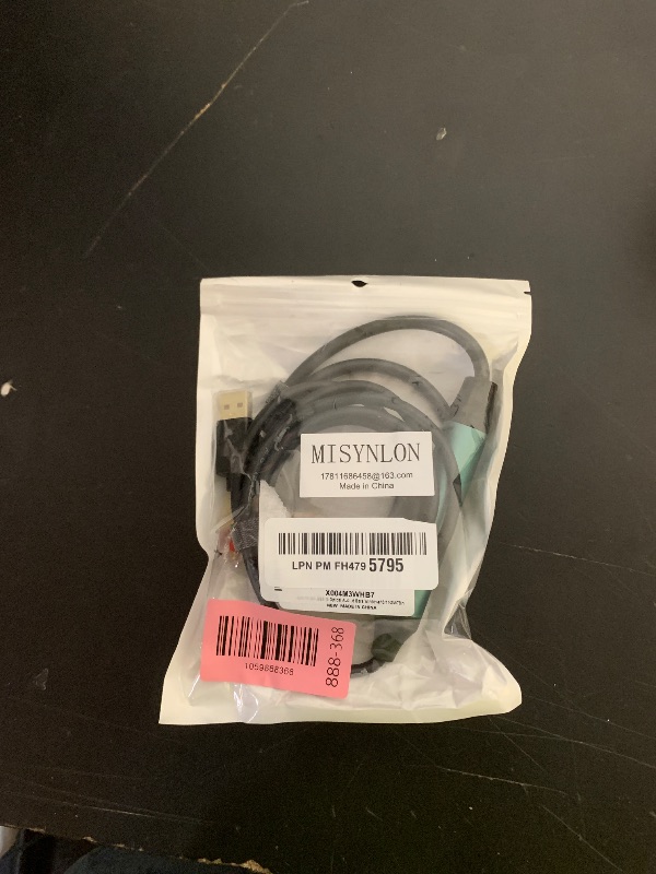 Photo 1 of MISYNLON USB to Optical Audio Adapter Cable, Unidirectional USB A Male to SPDIF Port Converter Connection Cord Compatible with PS5, PC, Laptop, Sound Bars Windows10/11-2M/78in