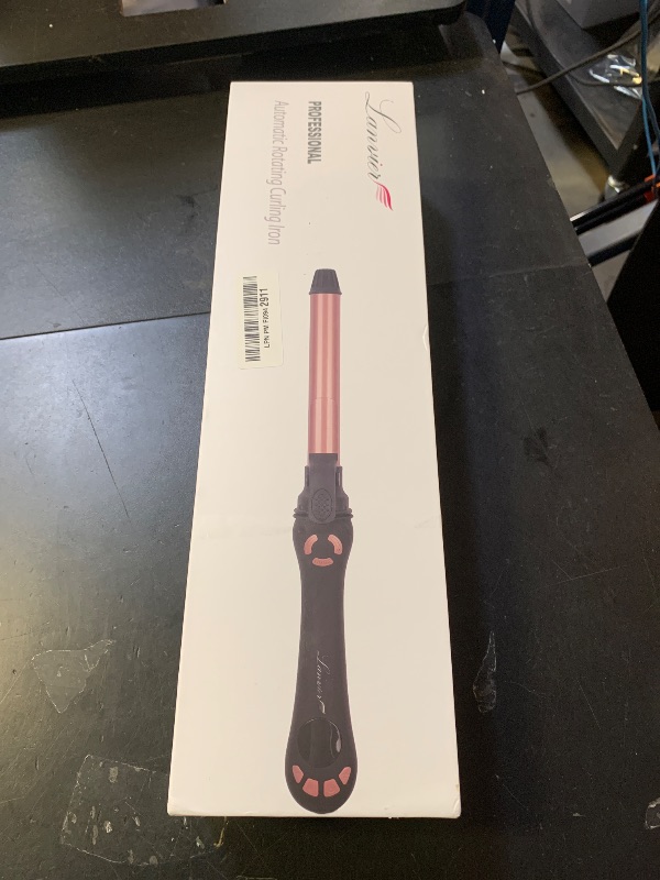 Photo 1 of New Version Lanvier Rotating Curling Iron 1.25 Inch Automatic Curling Wand for Waves; Tourmaline Ceramic Self Curler with 2 Rotating Speed, 11 Adjustable Temperature & Dual Voltage for Worldwide Use