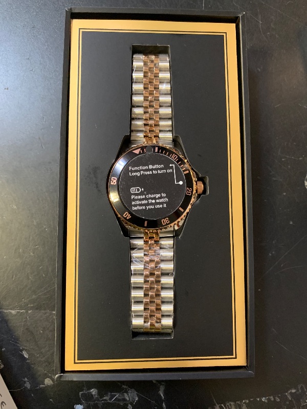 Photo 1 of 2025 DA GPT Smart Watch with Bluetooth Call,1.19-inch AMOLED Display, 24/7 Heart Rate, Blood Oxygen, Blood Pressure, Sleep Monitor, 107 Sports Fitness Tracker, Compatible Android and iOS Silver Gold