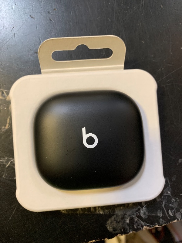 Photo 1 of right earbud nonfunctional --------------------------------Beats Powerbeats Fit - Wireless Noise Cancelling Workout Earbuds with Secure-Fit Wingtips, Up to 30-Hour Battery Life, Sweat & Water Resistant, Apple & Android Compatible - Jet Black