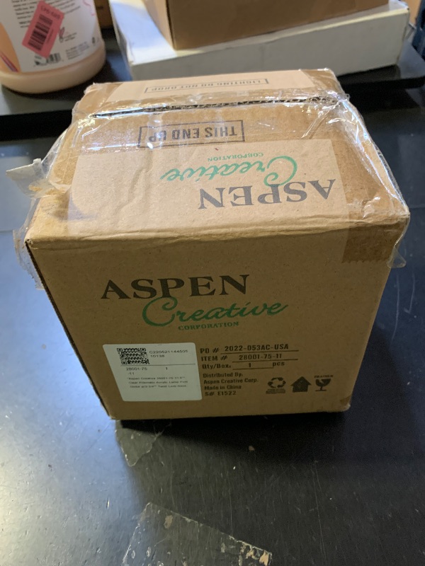 Photo 1 of Aspen Creative 28001-75-11, 6" Clear Prismatic Acrylic Replacement Lamp Post Globe with 3-3/4" Twist Lock Neck