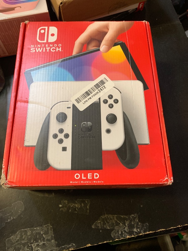 Photo 1 of Nintendo Switch – OLED Model w/White Joy-Con