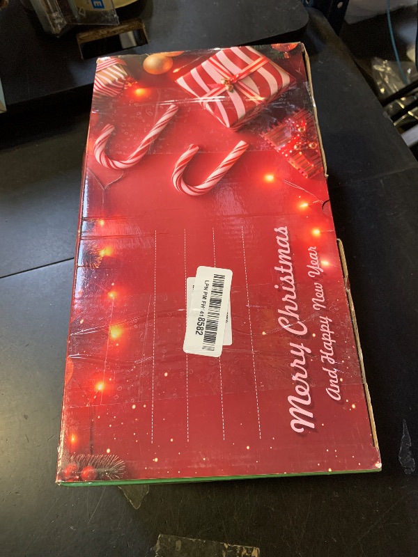 Photo 1 of Solar Lights Outdoor Christmas Decorations: 24 Pack 144 LEDs 10 Modes Candy Cane Solar Powered Christmas Lights - 2025 Upgrade Waterproof Outside Holiday Decor for Yard Pathway Garden Porch Lawn