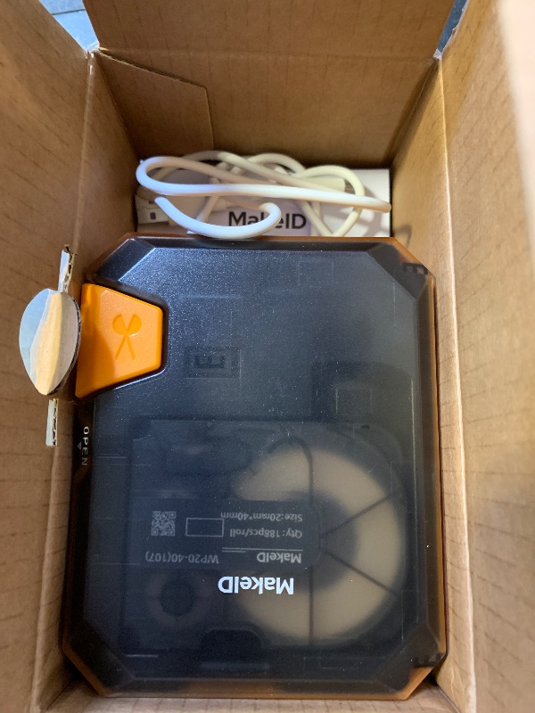 Photo 1 of Makeid P31S Industrial Label Maker, Portable Bluetooth Printer with 0.75" x 19.68ft L Label, Wire and Cable Labeling Machine for Job Sites, Heat Shrink Tubing Labeler Updated Version