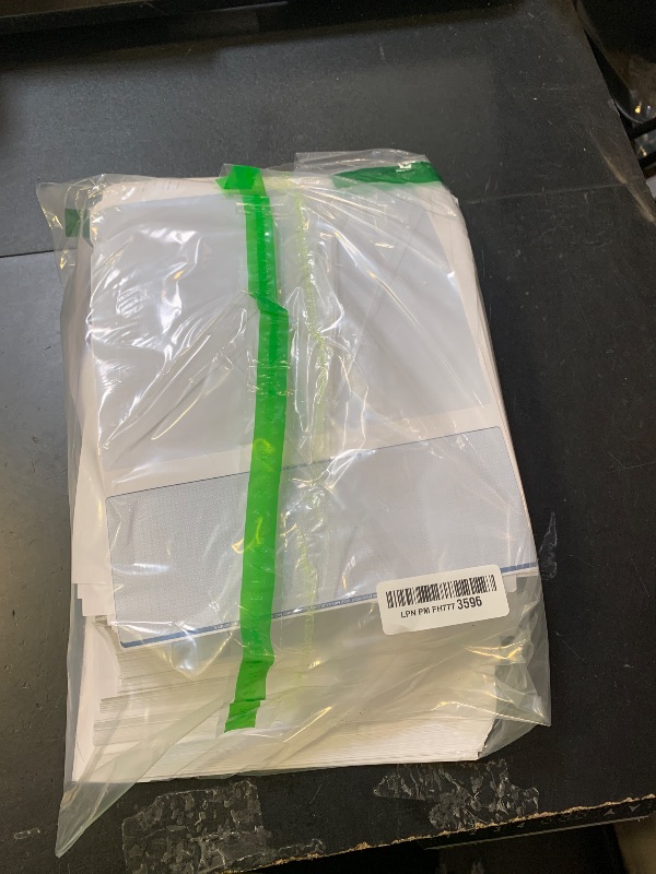 Photo 1 of Compuchecks Blank Check Paper - 500 Pack - Computer Security Business Checks, QuickBooks & Laser Printer Compatible - Check On top, Voucher On Bottom - Check Paper Size 8 1/2-11 - Blue Diamond