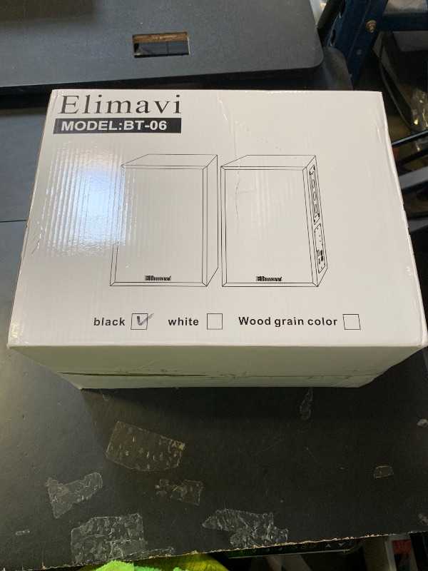 Photo 1 of Elimavi Powered Bookshelf Speakers 35W RMS,Record Player Speakers with 4'' Woofer and 1'' Tweeters with Wall Mounted for TV and PC,Turntable Speaker with RCA Input,Black