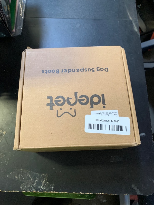 Photo 1 of Idepet Dog Suspender Boots, Tall Dog Boots Anti-Slip & Fall Waterproof Shoes Leggings, Adjustable Suspender Boots for Winter Snow Rain Hiking Paws Protector (Red, 5)