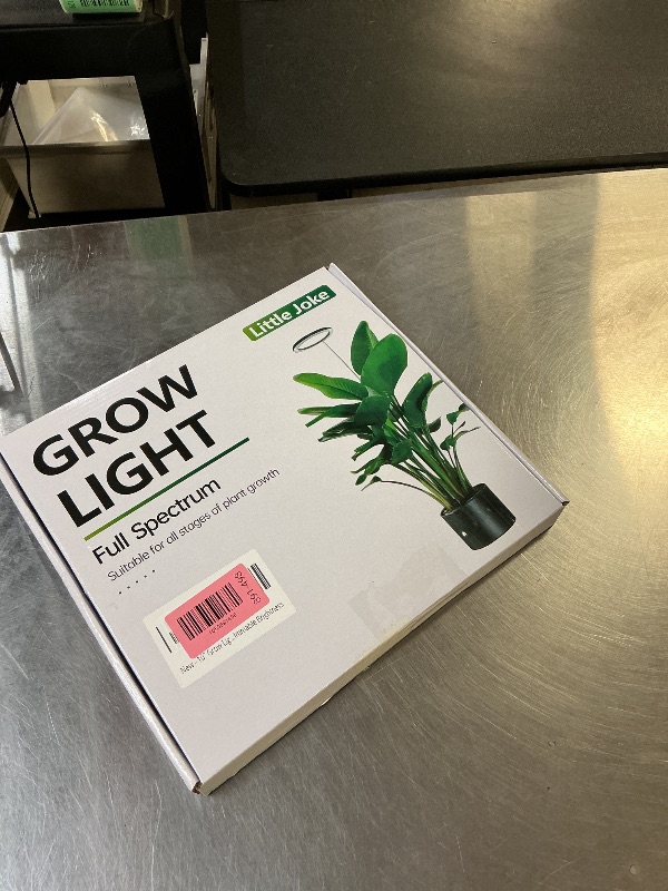Photo 1 of 10" Grow Lights for Large Indoor Plants, Full Spectrum Indoor Plant Light for Indoor Growing with Timer,Height Adjustable Auto On/Off 3/9/12H, 9 Brightness,Led Tall Halo Grow Light for House Plants