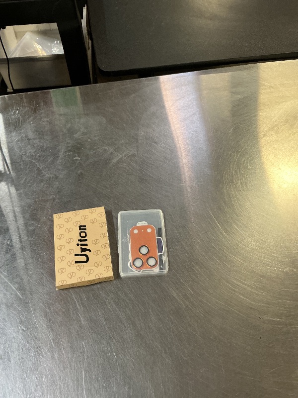 Photo 1 of Uyiton Compatible with iPhone 17 Pro Max Camera Lens Protector - [Not Easy to Break][Strong Adsorption][Case-Friendly] Metal Tempered Glass Rear Camera Screen Cover - Cosmic Orange