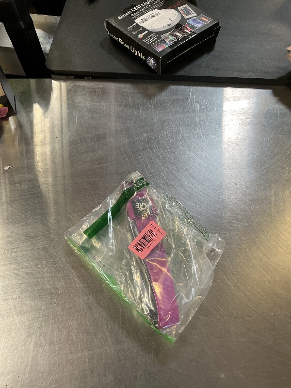 Photo 1 of TSPRO Tactical Dog Collar 1.25 Inch Wide Thick Dog Collars with Heavy Duty Metal Buckle, Durable, Strong, Adjustable for Small Dogs (Purple S)