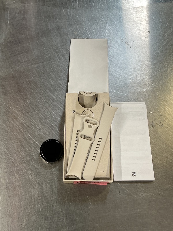 Photo 1 of Google Pixel Watch 4 (41mm) - Android Smartwatch with Heart Rate and Sleep Tracking - 30-Hour Battery - Fitness Tracking - Google AI - Polished Silver Aluminum Case - Porcelain Active Band - Wi-Fi