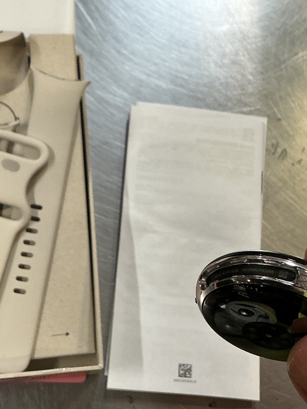 Photo 1 of Google Pixel Watch 4 (41mm) - Android Smartwatch with Heart Rate and Sleep Tracking - 30-Hour Battery - Fitness Tracking - Google AI - Polished Silver Aluminum Case - Porcelain Active Band - Wi-Fi