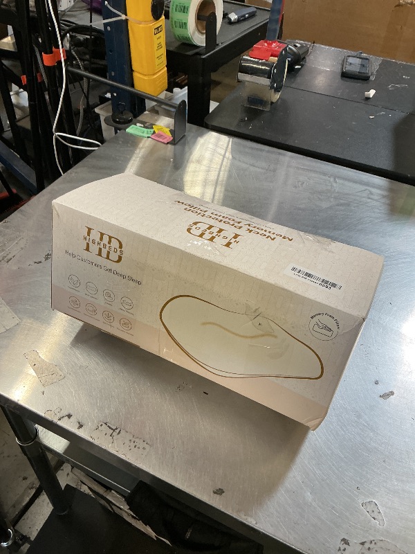 Photo 1 of HighBeds Side Sleeper Pillow – Soft Ergonomic Cervical-Neck-Pillow for Neck Pain Relief, Ice Silk Zipperless Pillowcase, Eco Friendly and Durable Material (White)