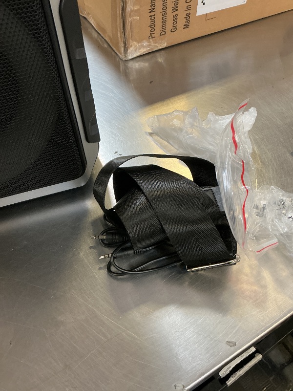 Photo 1 of Portable Karaoke Machine, with Wireless Microphones, Bluetooth Party Speaker with LED Lights, Loud Subwoofer, USB/AUX, Outdoor Karaoke Speaker for Adults & Kids, Home & Party