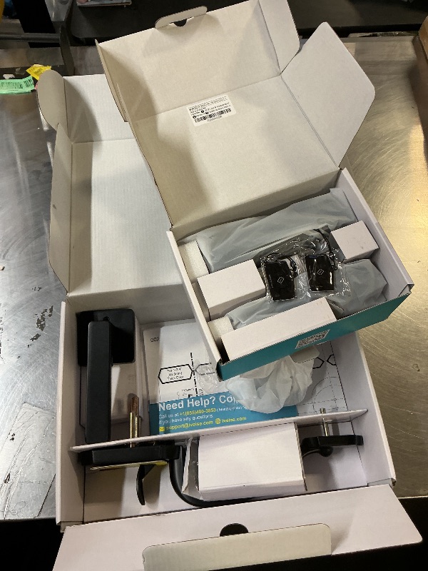 Photo 1 of Veise VE06-H Smart Front Door Lock Set, App Control, Keyless Entry Deadbolt with Lever Handle, Electronic Digital Touchscreen Keypad, Auto Lock, Easy Install, Matte Black