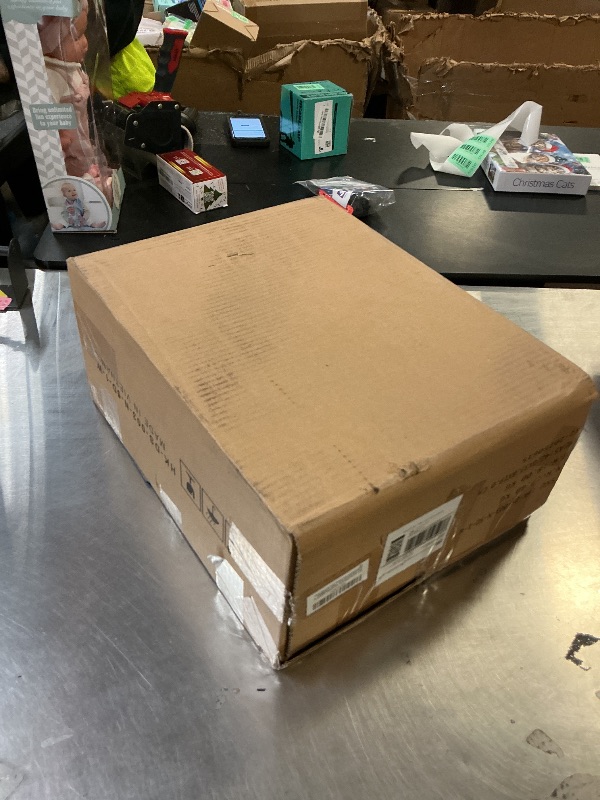 Photo 1 of Furnulem White Dresser with 5 Drawers, Vertical Storage Tower Fabric Dresser for Bedroom, Hallway, Entryway, Nursery, Closet Organizer, Nightstand Bedside Table Furniture, Sturdy Steel Frame, Wood Top